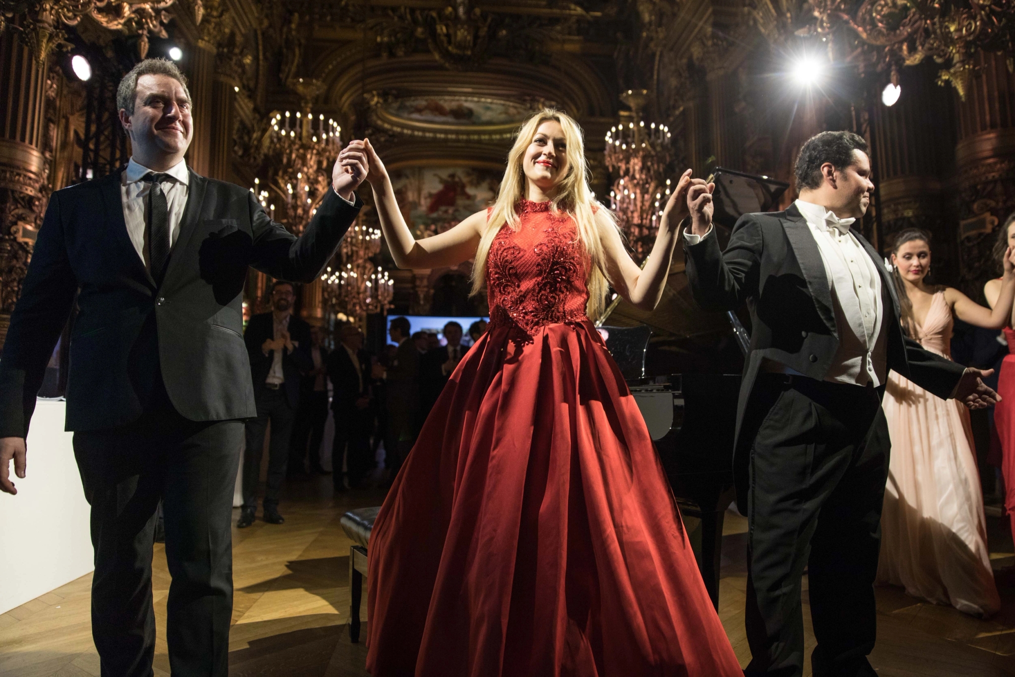 Trio d’artistes lyriques animant une soirée événementielle haut de gamme